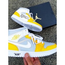  Air Jordan 1 High Off-White x Canary Yellow